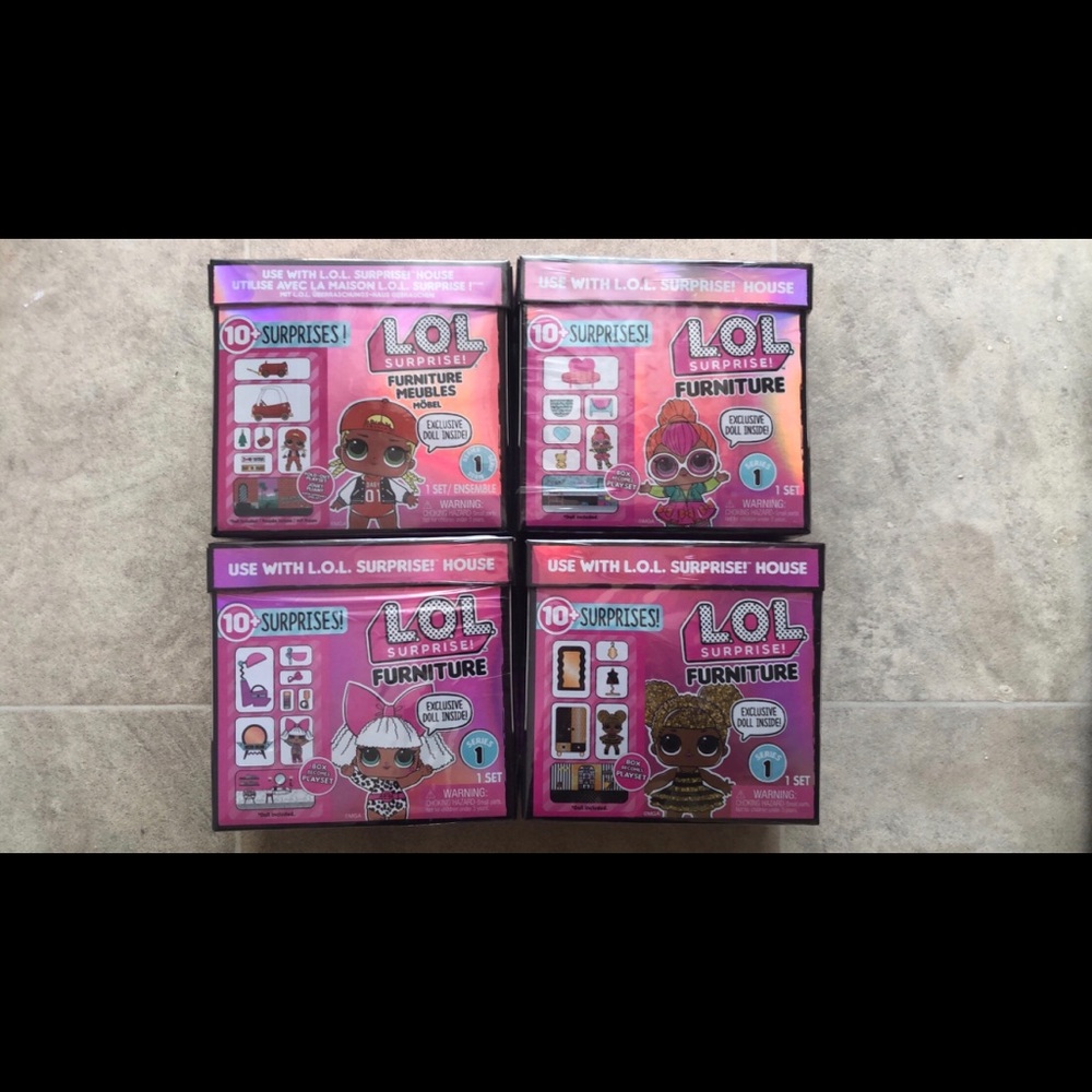 LOL Surprise Furniture 4 BOX SET NEW